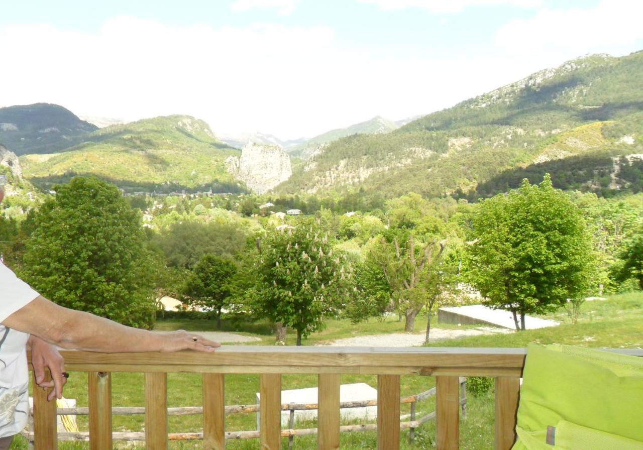 Camping Panoramique Du Verdon Castellane Exteriör bild